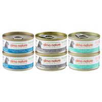 pack ahorro almo nature hfc natural 24 x 70 g - pack mixto con atun 3 variedades
