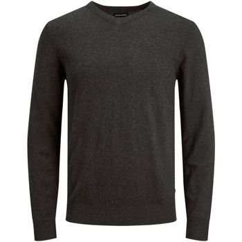 Jack & Jones Jersey 12208365 JJEEMIL KNIT V-NECK NOOS DARK GREY MELANGE para hombre