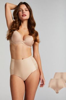 Hunkemöller Juego de 2 Braguita moldeadora y disimuladora Beige