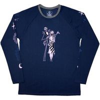 nightmare before christmas camiseta manga larga celestial para mujer