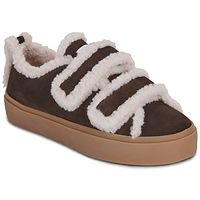 inuikii zapatillas shearling low velcro para mujer