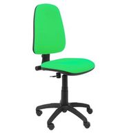 silla de oficina con mecanismo de contacto permanente y regulable en altura - asiento y respaldo tapizados en tejido bali color pistacho piqueras y