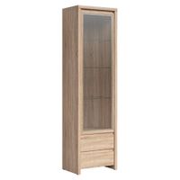 vitrina 1 puerta 2 cajones tableros de aglomerado laminados madera