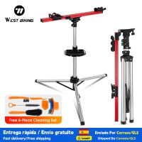soporte de reparacion de bicicletas profesional west biking soporte de trabajo plegable y ajustable para mantenimiento de bicicletas de montana y carretera soporte para lavar bicicletas
