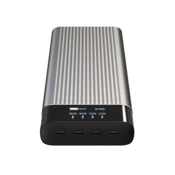 Power Bank HYPER HJ245B 27000 mAh Plata