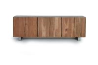 aparador de madera de acacia y metal