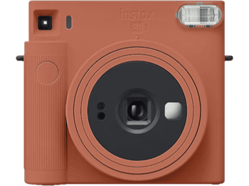 Cámara instantánea - FujiFilm Instax SQ1 TO, Película, Visor Galileo inverso, Obturador electrónico, Naranja