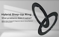 anillo adaptador freewell step up funciona con freewell magnetic quick swap tan bien como su filtro roscado - accesorios de fotografia