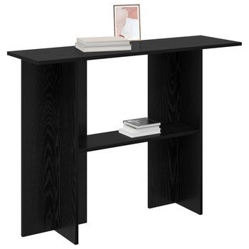 Mesa Consola | Mesa De Entrada Roble Negro 100 X 30 X 75 Cm Madera De Ingeniería