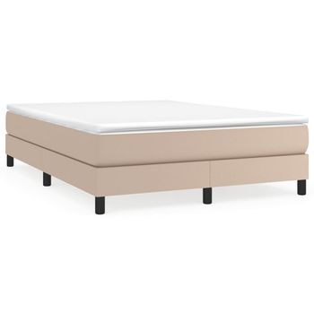 Cama Tapizada 193x140x25 Cm Vinilo - Marrón