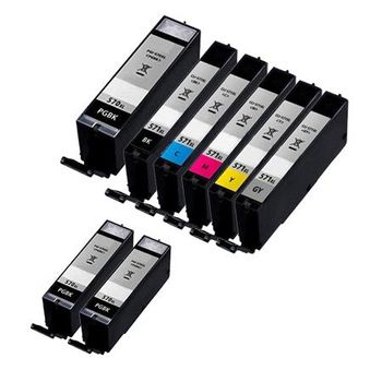 Compatible Multipack Canon Pixma TS9050 Printer Ink Cartridges (8 Pack) -0318C001