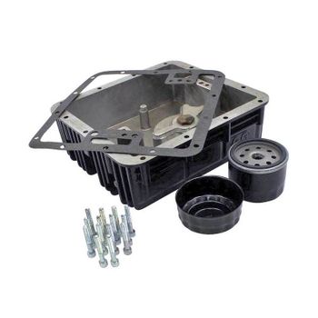 Cárter de aceite Moto Guzzi Serie Grossa filtro bajo negro