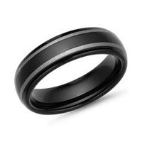 anillo de tungsteno ionizado brillante robusto
