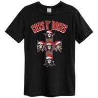amplified clothing camiseta christmas hat band para mujer