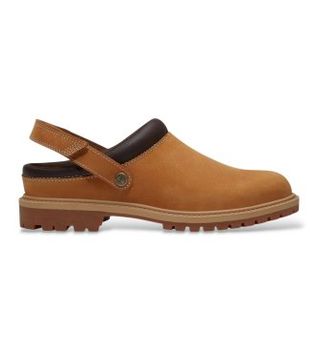Timberland para mujer. TB0A2PSB7541 Zuecos de Piel Premium marrón (42 W), Plano, Velcro, Casual