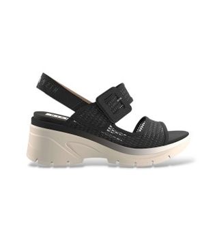 Hispanitas para mujer. HV264636 Sandalias Cedro negro (40), 3 a 5cm, Hebilla, Casual