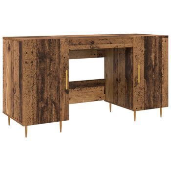 Escritorio Madera Vieja Madera De Ingeniería 140 X 50 X 75 Cm Vidaxl