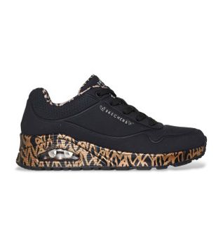 Skechers para mujer. 155506 Zapatillasx JGoldcrown: Uno - Loving Love negro (38), Plano, Cordones, Casual, Deportivo, Multideporte