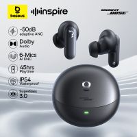baseus inspire xp1 - auriculares inalambricos con anc adaptativo de -50db bluetooth 61 audio dolby 6 microfonos enc sonido de bose