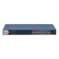 switch poe hikvision ds-3e1318p-eib 16 puertos fast ethernet y 2 combo sfp gestionado