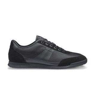 BOSS para hombre. 50557877 Zapatillas Nitan Lowp nymn negro (44), Plano, Cordones, Casual