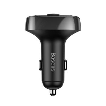 Baseus Cargador de Coche Doble USB con Bluetooth y MP3 Negro