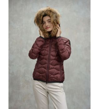 Blauer para mujer. 25WBLDC03096 Plumífero Aldie granate (XS), Casual, Poliamida