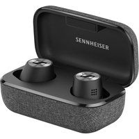 sennheiser momentum true wireless 2 bluetooth noise-cancelling earphones - black  grey black