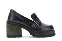 mocasines de piel con hebilla black 37