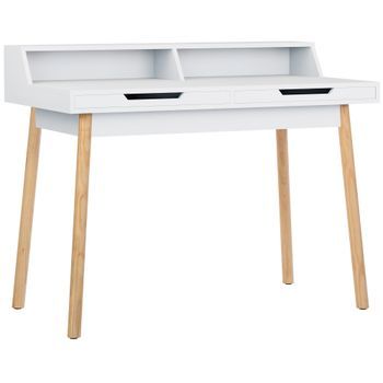 Escritorio Eaton Madera Blanco 60x110x85 Cm Clp