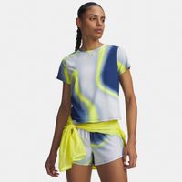under armour velociti pro print  camiseta de running mujeres - azul multicolor
