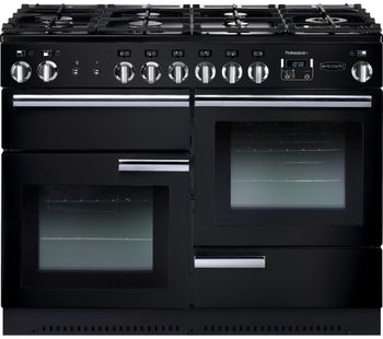Rangemaster PROP110NGFGB/C Gas Range Cooker - Black, Black