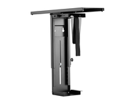 soporte cpu equip 650892 para instalacion bajo mesa giratorio 360 acero color negro max 10kgs