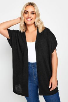 Yours Rebeca Negra Con Manga Sisa, Mujer Curvy Y Tallas Grandes, Yours