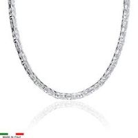 cadena bizantina de plata 925 5mm