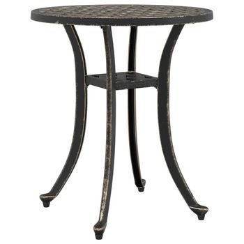 Mesa De Jardín | Mesa De Exterior Aluminio Fundido Bronce Ø48x53 Cm