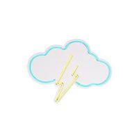 iluminacion led decorativa de plastico thunder storm azul amarillo