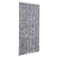 cortina mosquitera  mosquitera de chenilla plateada 100x220 cm