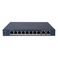 switch hikvision ds-3e1510p-eim 8 puertos gigabit poe 2 uplink vigilancia