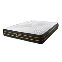 colchon ultra 105x200cm grosor 26cm espuma viscoelastica y micromuelles ensacados  equilibrado 7 zonas de confort