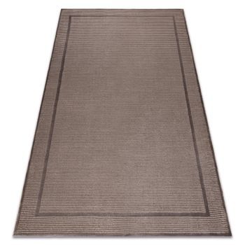 Alfombra Aura J2659a Beige Obscuro Vision / Beige - Marco, Líneas Est 160x220 Cm