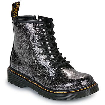 Dr. Martens Botines 1460 J Black Silver Nebula Glitter para niña