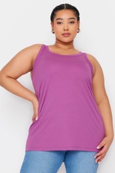 Yours Top Morado De Tirantes, Mujer Curvy Y Tallas Grandes, Yours