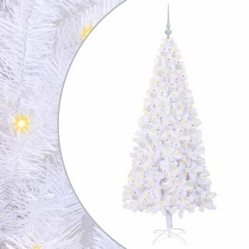 Árbol De Navidad Artificial Con 300 Led 180 Cm Pvc Y Acero Vidaxl