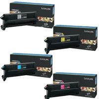 original multipack lexmark c910 printer toner cartridges 4 pack -c9202kh
