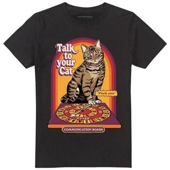 Steven Rhodes Camiseta Talk To Your Cat para hombre