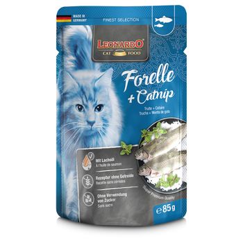 Leonardo Finest Selection 32 x 85 g - Pack Ahorro - Trucha y catnip