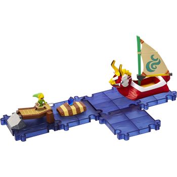 Namco World Of Nintendo Paquete Micro Deluxe de Mario Bros U con Escenario y Figura de Acción del Rey del León Rojo
