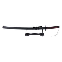 katana s5013 tensa zangetsu ichigo kurosaki de bleach replica no oficial de 102 cm hoja de acero negra vaina negra mango encordado negro ref s5013