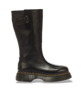 Dr Martens para mujer. 43156001 Botas de Piel Buzz Hi negro (41), Plano, Cremallera, Casual